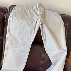Banana Republic Cream Relaxed Fit Pants